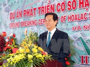 Prime Minister kicks off Hoa Lac Hi-Tech infrastructure development project - ảnh 1